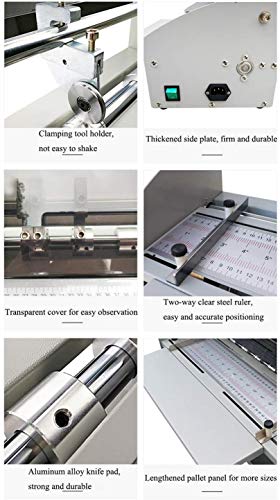 Mxmoonant 3-in-1 Electric Creasing Machine 18 1/2"(470mm) Paper Creaser Scorer Perforator Cutter for Cards Invitations Tickets