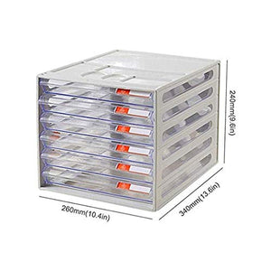 None File Cabinets Office File Storage Small White Label Different Drawers Plastic (26X34X24CM)