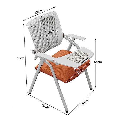 Foldable Mid Back Mesh Office Conference Chairs - 4 Pack Blue (4pcs)