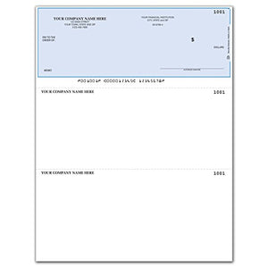 CheckSimple Laser Business Checks, Top Format - Compatible with QuickBooks/Quicken - Unlined (3000 Qty) - Custom