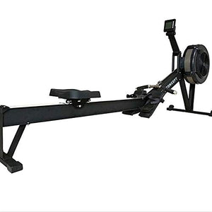 PowerBoostConcept Rowing Machine, Foldable Rower for Home Gym, 10 Levels Air Resistance, LCD Display & Bluetooth Connectivity, Preset Workouts