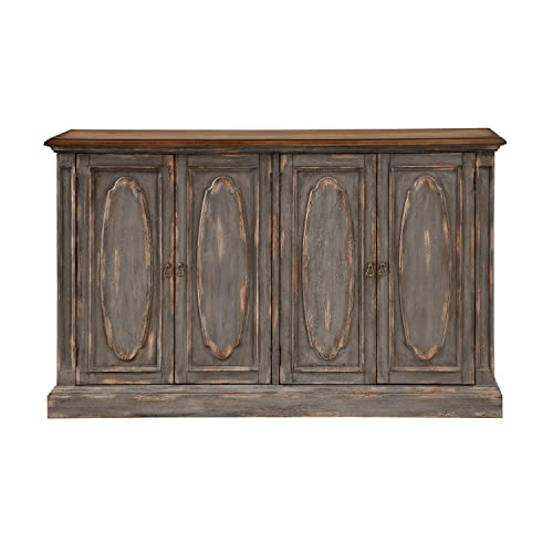 Coast to Coast Imports Sicily Aged Blue Rub Credenza