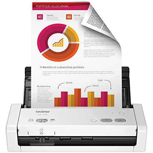 Brother Easy-to-Use Compact Desktop Scanner, ADS-1200, Fast Scan Speeds, Ideal for Home, Home Office or On-The-Go Professionals (ADS1200)
