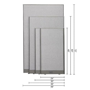 GOF Office Partition Single Panel (48w x 72h)
