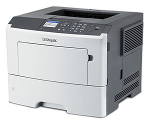 Lexmark MS617dn Compact Laser Printer, Monochrome, Networking, Duplex Printing