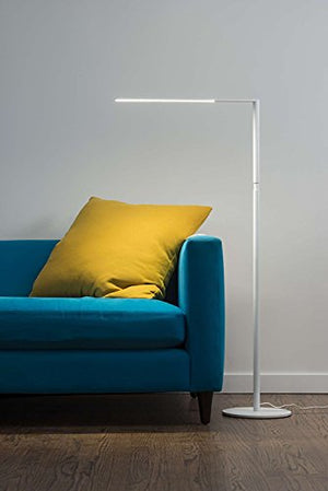 Koncept Lady 7 LED Floor Lamp Light with USB charging port in Matte White