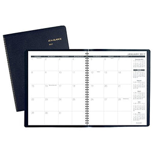 AT-A-GLANCE Monthly Planner / Appointment Book 2017, 15 Months, 9 x 11", Navy (7026020)