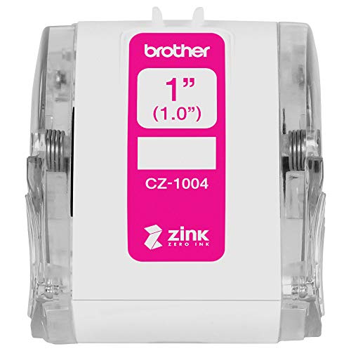 Brother VC-500W Versatile Compact Color Label and Photo Printer with Wireless Networking & Genuine CZ-1004 Continuous Length 1” (1.0”) 25 mm Wide x 16.4 ft. (5 m) Long Label Roll