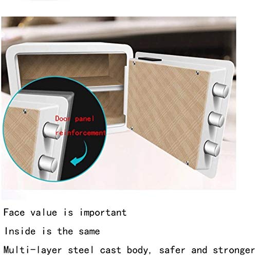 YIFUTY Home Fingerprint Safe Small Office Insurance to Wall Cash Box All Steel Anti