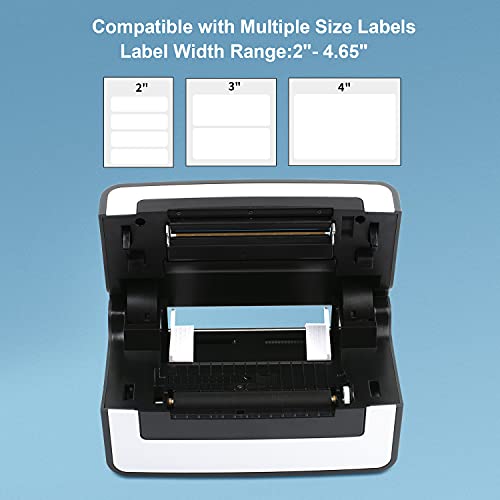 NefLaca Thermal Label Printer,4x6 High Speed USB Shipping Label Printer Commercial Direct Thermal Label Maker One Click Setup Compatible with Amazon, Ebay, Etsy, Shopify and FedEx (Black)