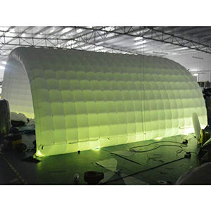 Sayok Inflatable Tunnel Sports Tunnel Entrance Inflatable Tunnel Tent for Event Exhibition Promotion(White, 19.68x9.84x9.84ft)