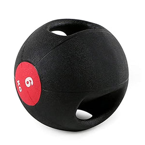 Medicine Ball Double Handle Medicine Ball, Core Training Cross Training Throwing Training Rubber Fitness Ball, Strength Training Equipment Suitable for Home Gym (Size : 6kg/13.2lb)