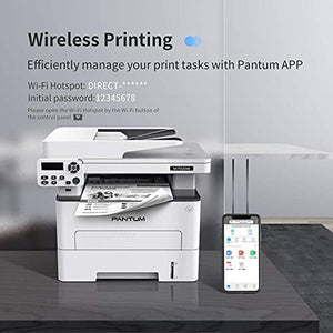 Pantum M7102DW Lasdr Printer Scanner Copier 3 in 1, Wireless and Auto Duplex Printing, with 1 Pack TL-410X 6000 Pages Yield Toner Cartridge