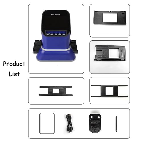 JYSWDZ Digital Film and Slide Scanner with 4.3" Display, Converts 35mm Film & Slide to Digital JPEG