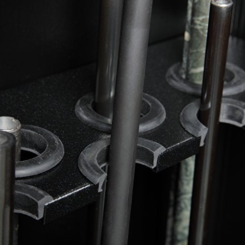 American Furniture Classics Gun Security Cabinet 16 Gun Metal Security Cabinet with Two Doors & 3 Pt. Locking System