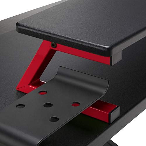 RESPAWN 3000 Gaming Computer Desk - Ergonomic Height Adjustable Gaming Desk, in Red (RSP-3000-RED)