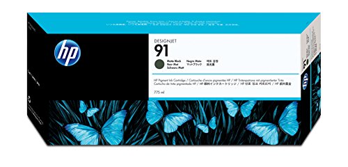 HP HEWC9464A 91 Pigment Ink Cartridge, Matte Black