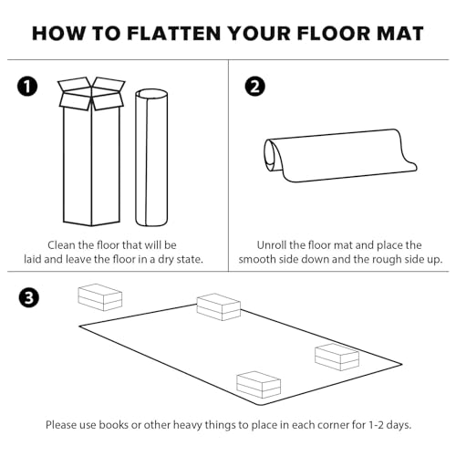 AHAVI Clear Glass Floor Mat for Office Chair - Durable Non-Slip Hard Floor Rug (140X180CM/4.5FTX5.9FT)