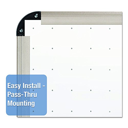 Quartet TE568T Quartet Total Erase Marker Board, 96 x 48, White, Euro-Style Aluminum Frame
