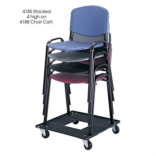 Pemberly Row Blue Stacking Chair Set of 4
