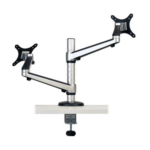 TRIPP LITE DDR1327DCS Dual Display LCD Desk Mount Arm Swivel Tilt for 13-27 Inches Flat Panel