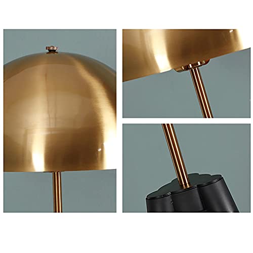 GaRcan Modern Industrial Standing Floor Lamp Black and Gold Tripod - Living Room and Bedroom Lighting