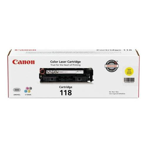Canon 118 Toner Cartridge Bundle for imageCLASS MF8350/MF8580 Color Laser Printer / Black / Cyan / Magenta / Yellow
