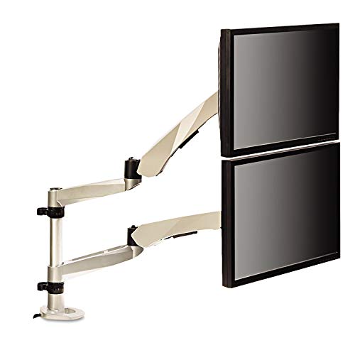 3M Ma265s Dual Monitor Arm Mount, 5 X 21 1/2, Silver
