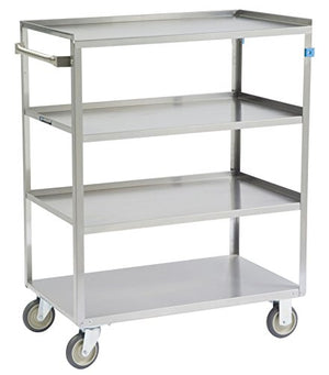 Lakeside Manufacturing 443 Linen Cart, Stainless Steel, 4 Shelves