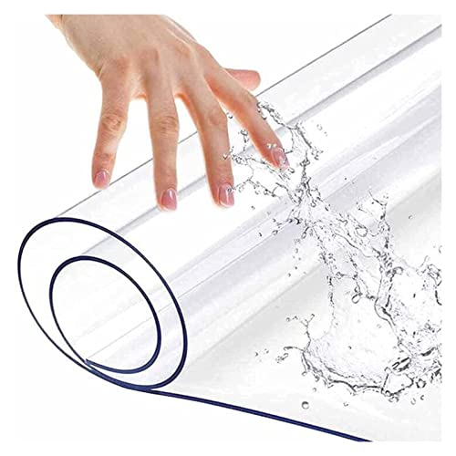 YUYI Clear PVC Desk Chair Mat 1.5mm - Floor Protector Waterproof Non-slip Mat