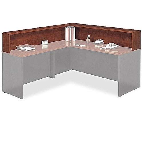 Bush Business Furniture Series C Reception L-Shelf in Hansen Cherry