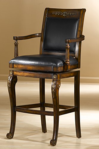 Hillsdale Furniture 61574-Bar Hillsdale 61573 Douglas Wood Counter Stool, Distressed Cherry with Gold Highlights Finish,