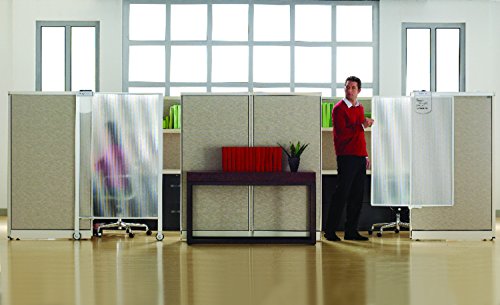 Quartet Workstation Privacy Screen, 36 x 48 Inches, Sliding, Partial Length (WPS1000)