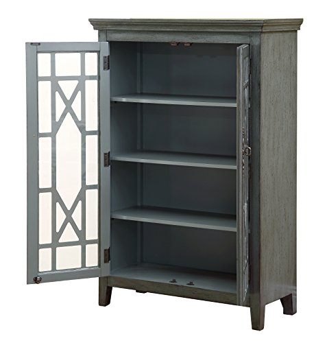 Treasure Trove 17348 Two Door Bookcase, Grey