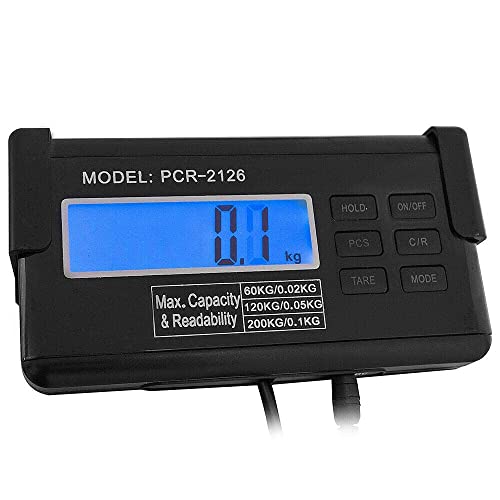 40lb Digital LCD Livestock Vet Platform Scale Hog Dog Pig Sheep Animal Pet Scale with Stainless Steel Platform for Floor Bench Office Weight Weighing