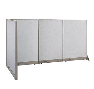 GOF Freestanding L Shaped Office Partition - Large Fabric Room Divider Panel, 36" D x 108" W x 60" H