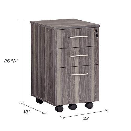 Safco Products MNBBFLGS Medina File Pedestal, Gray Steel, Gray Steel