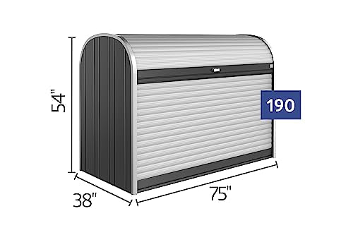 Biohort StoreMax Storage Locker 73720 - Metallic Dark Grey/Silver