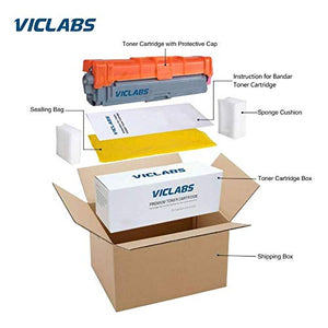 VicLabs Compatible 055H Toner Cartridge(with Chip) Replacement for Canon 055H 055 Toner fifs for Canon LBP664Cdw imageClass MF740Cdw MF741Cdw MF743Cdw MF745Cdw MF746Cdw Toner(BCMY,4-Pack)