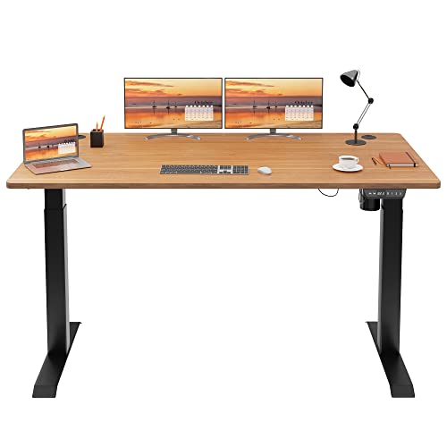 Meilocar Electric Standing Desk with Memory Controller, Height Adjustable, 63" x 24" Tabletop