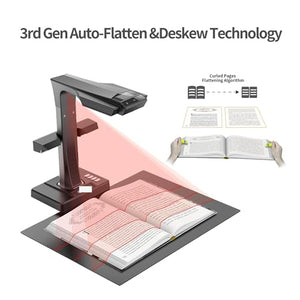 DRMEE Document Scanner ET24 Pro - 24MP HD Camera, A3 Capture, HDMI Support - Windows/MacOS/Linux