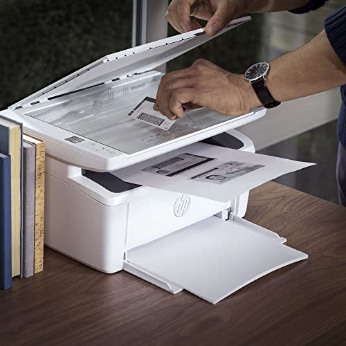 HP Laserjet MFP M140we Wireless Monochrome Printer with HP+ and Bonus 6 Months Instant Ink, Print & Copy & Scan, Mobile Printing, 21 ppm, Intuitive Control Panel, Wi-Fi, USB 2.0, Bundled Printer Cable