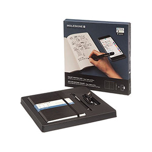 Moleskine Pen+ Smart Writing Set Pen & Dotted Smart Notebook - Use with Moleskine App for Digitally Storing Notes (Only compatible with Moleskine Smart Notebooks)