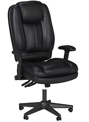 OFM ESS-6050 Ergonomic High-Back Bonded Leather Executive Chair, Black