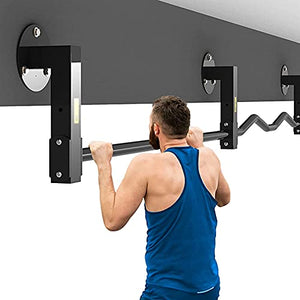 TYKYDD Pull Up Bar Door Frame,Pull Up Bar Doorway Wall Mounted,Crossbar Steel Pull Up Station Dip Bars Chin Up Bar,Strength Training Equipment Home Gym,for Indoor Outdoor Use
