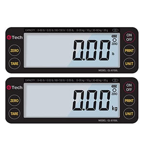VisionTechShop GTech GL-6300L Portable Bench Scale, 300lbs Capacity with Dual Range, Reading 0-150 x 0.05lbs/150-300 x 0.1lbs, Lb/Kg Switchable, NTEP Legal for Trade