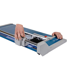 Dahle 552 Professional Rolling Trimmer 20" Cut Length 20 Sheet Capacity Self-Sharpening Automatic Clamp German Engineered Paper Cutter