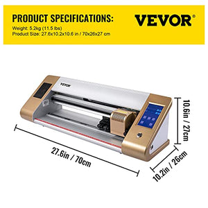 VEVOR Vinyl Cutter Machine, 18" Max Paper Feed Cutting Plotter with Camera Contour Cutting