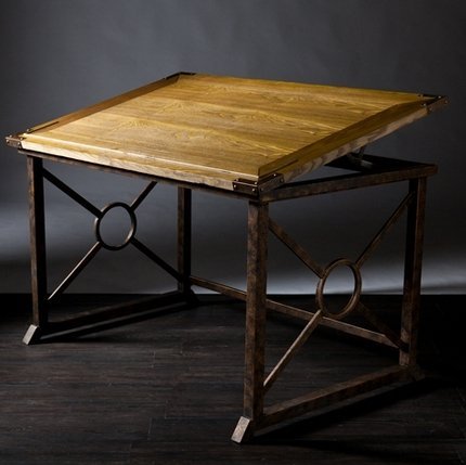 Rosalind Tilt-Top Natural Fir Drafting Table