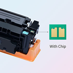 HIPAGE (with Chip) Remanufactured Toner Cartridge Replacement for HP 414X 414A W2020A W2021A W2022A W2023A for Color MFP M479fdw M454dw Printer (Black, Cyan, Magenta, Yellow, 4 Pack)